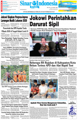 Jokowi Perintahkan Darurat Sipil