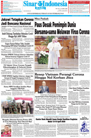 Paus Desak Pemimpin Dunia Bersama-sama Melawan Virus Corona