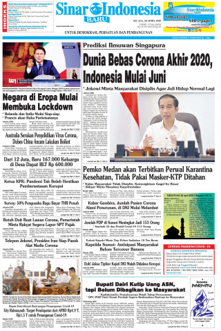Dunia Bebas Corona Akhir 2020, Indonesia Mulai Juni