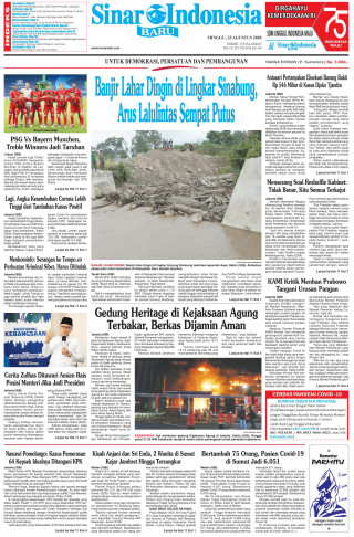 Banjir Lahar Dingin di Lingkar Sinabung, Arus Lalulintas Sempat Putus