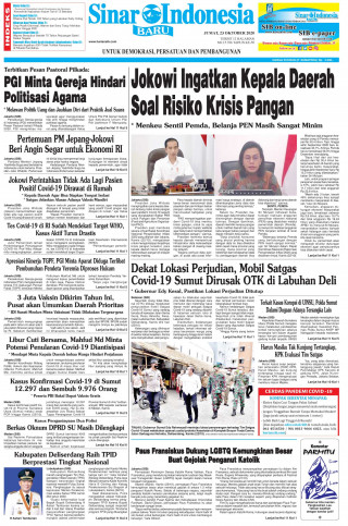 Jokowi Ingatkan Kepala Daerah Soal Risiko Krisis Pangan