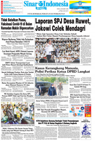 Laporan SPJ Desa Ruwet, Jokowi Colek Mendagri