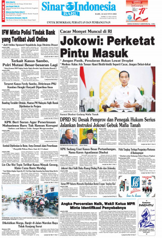 Jokowi: Perketat Pintu Masuk