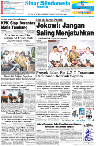 Jokowi: Jangan Saling Menjatuhkan