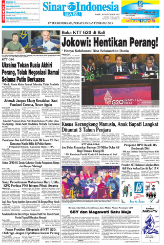 Jokowi: Hentikan Perang!