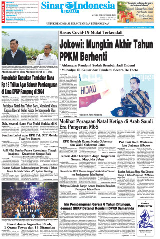 Jokowi: Mungkin Akhir Tahun PPKM Berhenti