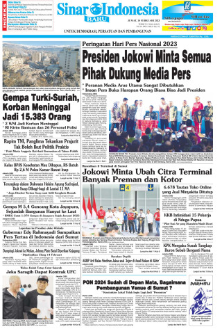 Presiden Jokowi Minta Semua Pihak Dukung Media Pers