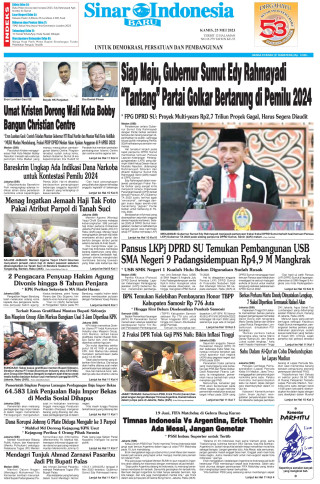 Siap Maju, Gubernur Sumut Edy Rahmayadi “Tantang” Partai Golkar Bertarung di Pemilu 2024