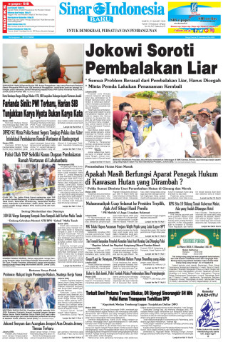 Jokowi Soroti Pembalakan Liar