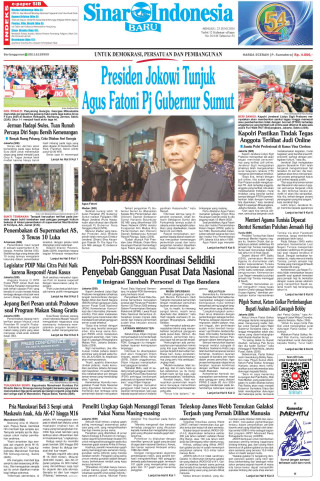 Presiden Jokowi Tunjuk Agus Fatoni Pj Gubernur Sumut