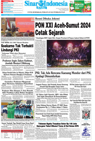 PON XXI Aceh-Sumut 2024 Cetak Sejarah