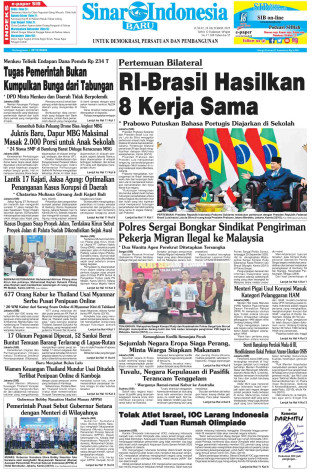 RI-Brasil Hasilkan 8 Kerja Sama RI-Brasil Hasilkan 8 Kerja Sama