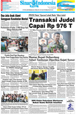 Transaksi Judol Capai Rp 976 T Transaksi Judol Capai Rp 976 T