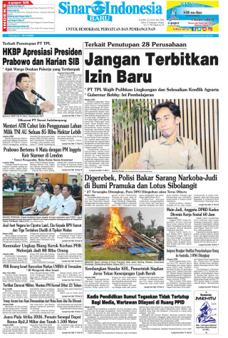 Jangan Terbitkan Izin Baru