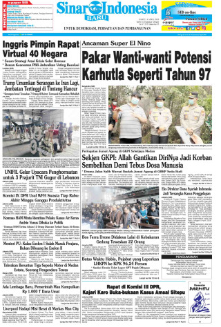 Pakar Wanti-wanti Potensi Karhutla Seperti Tahun 97 Pakar Wanti-wanti Potensi Karhutla Seperti Tahun 97