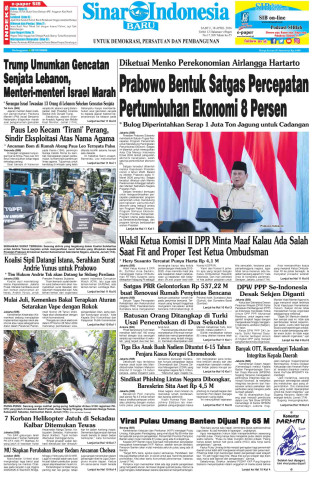 Prabowo Bentuk Satgas Percepatan Pertumbuhan Ekonomi 8 Persen