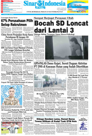 Bocah SD Loncat dari Lantai 3