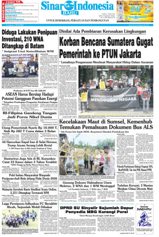 Korban Bencana Sumatera Gugat Pemerintah ke PTUN Jakarta