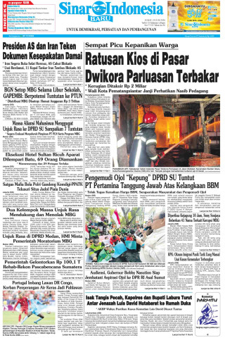 Ratusan Kios di Pasar Dwikora Parluasan Terbakar