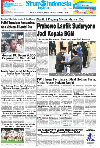 Prabowo Lantik Sudaryono Jadi Kepala BGN Prabowo Lantik Sudaryono Jadi Kepala BGN